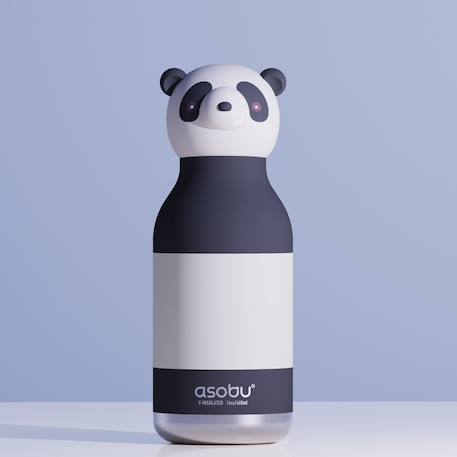 Gourde isotherme bestie panda (460 ml) Blanc, noir 2 - vertbaudet enfant 