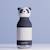 Gourde isotherme bestie panda (460 ml) Blanc, noir 2 - vertbaudet enfant 