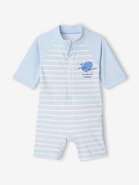 Combinaison anti-UV bébé couche intégrée bleu ciel 2 - vertbaudet enfant 