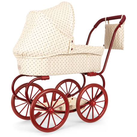 Landau pour poupée estate dot Ecru, bleu, rouge 4 - vertbaudet enfant 