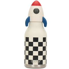 Puériculture-Gourde isotherme bestie fusée (460 ml)