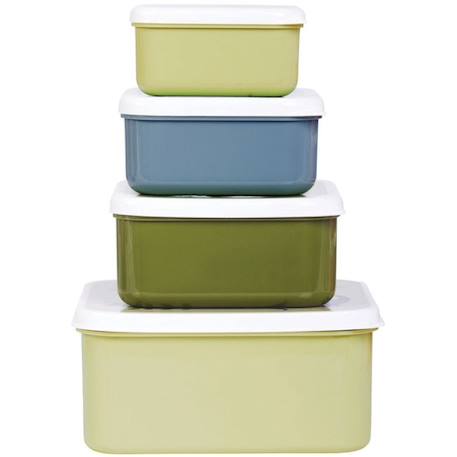 Lot de 4 boîtes à goûter dinosaure Vert, bleu 3 - vertbaudet enfant 