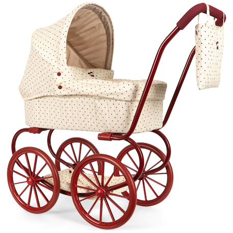 Landau pour poupée estate dot Ecru, bleu, rouge 2 - vertbaudet enfant 