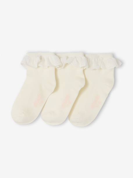 Fille-Sous-vêtement-Lot chaussettes dentelle
