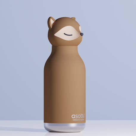 Gourde isotherme bestie renard (460 ml) Marron, écru, noir 6 - vertbaudet enfant 