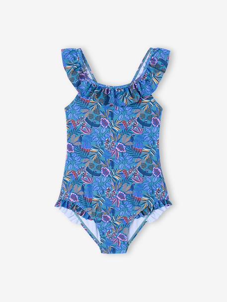 Maillot de bain fille 1 pièce bleu 4 - vertbaudet enfant 