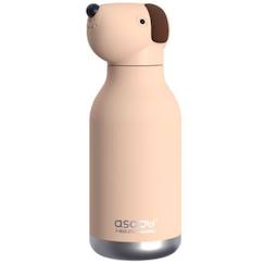 Puériculture-Gourde isotherme bestie chien marron (460 ml)