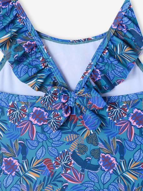 Maillot de bain fille 1 pièce bleu 3 - vertbaudet enfant 