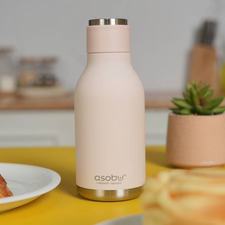 Gourde isotherme bestie ours blanc (460 ml) Ecru, noir 4 - vertbaudet enfant 
