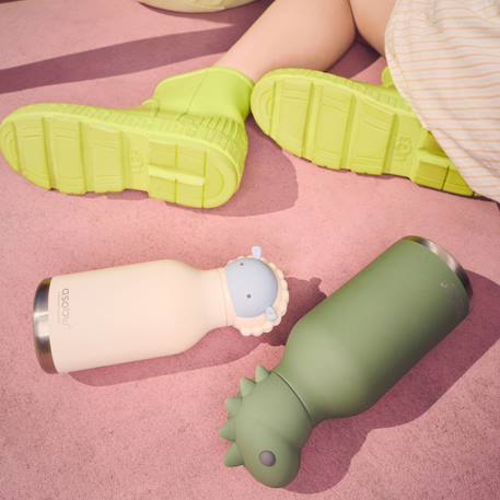 Gourde isotherme bestie mouton blanc (460 ml) Blanc, bleu 6 - vertbaudet enfant 