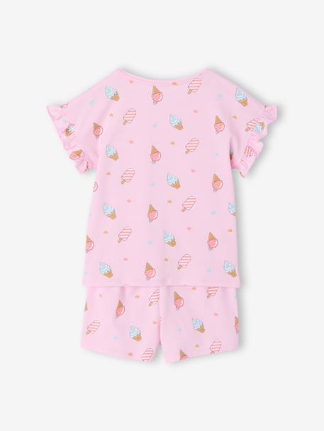 Lot 2 pyjashorts manches courtes fille rose 4 - vertbaudet enfant 