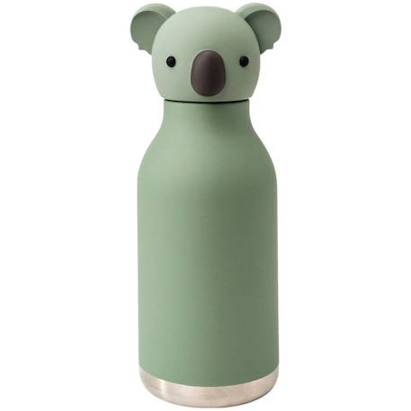 Gourde isotherme bestie koala (460 ml) Vert, marron 1 - vertbaudet enfant 