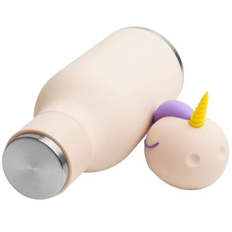 Gourde isotherme bestie licorne (460 ml) Ecru, rose, violet 3 - vertbaudet enfant 