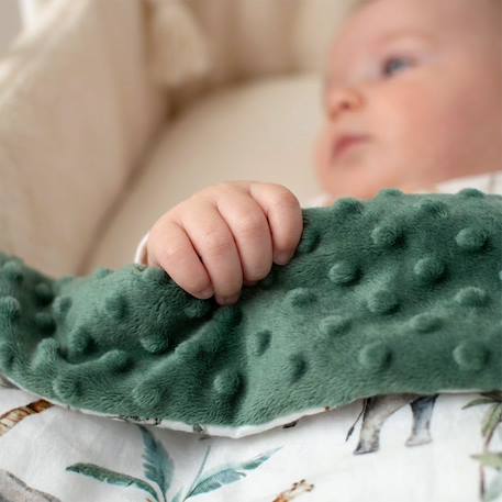 Couverture réversible en minky safari Gris+Vert 9 - vertbaudet enfant 