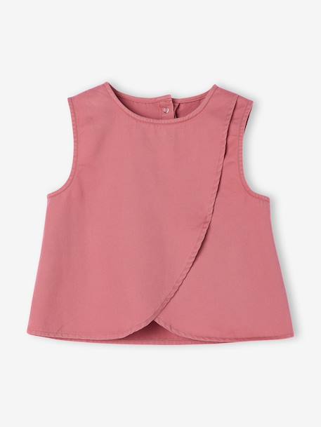 Ensemble pantacourt top croisé vieux rose 2 - vertbaudet enfant 