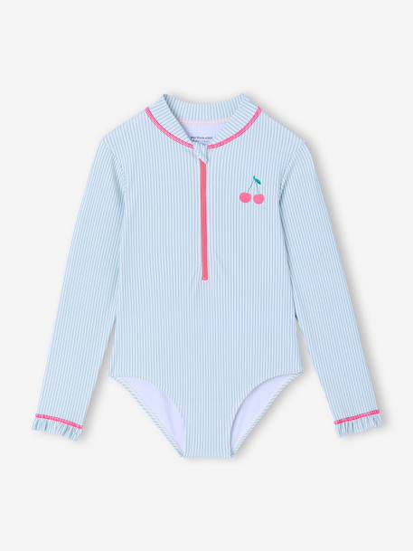 Combinaison de bain fille anti-uv vert d'eau 3 - vertbaudet enfant 