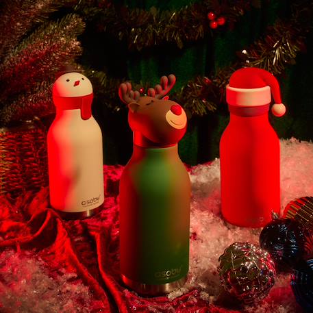 Gourde isotherme bestie père noël (460 ml) Rouge, blanc 4 - vertbaudet enfant 