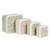 Lot de 4 boîtes à goûter fleurs Vert, rose, blanc 1 - vertbaudet enfant 