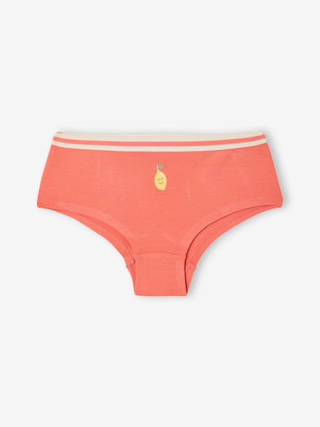 Lot 5 shorties fruits écru 4 - vertbaudet enfant 