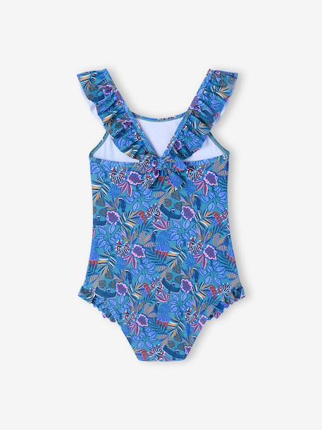 Maillot de bain fille 1 pièce bleu 2 - vertbaudet enfant 