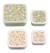 Lot de 4 boîtes à goûter fleurs Vert, rose, blanc 2 - vertbaudet enfant 