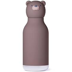 Puériculture-Gourde isotherme bestie ours brun (460 ml)