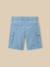Bermuda cargo garçon Bleu+Tilleul 2 - vertbaudet enfant 