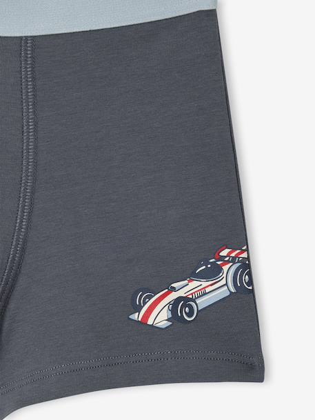 Lot 5 boxers voiture F1 anthracite 8 - vertbaudet enfant 