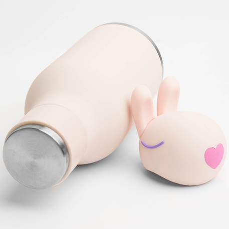 Gourde isotherme bestie lapin rose (460 ml) Rose, violet 5 - vertbaudet enfant 