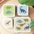 Lot de 4 boîtes à goûter dinosaure Vert, bleu 4 - vertbaudet enfant 