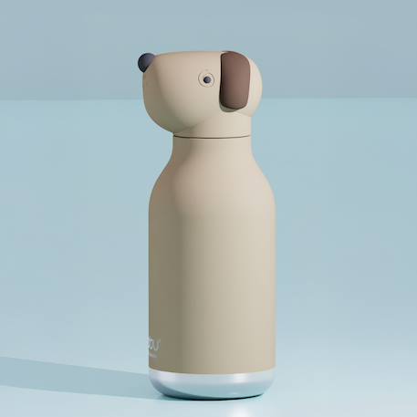 Gourde isotherme bestie chien marron (460 ml) Beige, marron 2 - vertbaudet enfant 