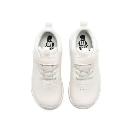 Sneakers garçon synthétique lacets- fermeture adhésive barefoot Blanc mat+Bleu vif+White 6 - vertbaudet enfant 