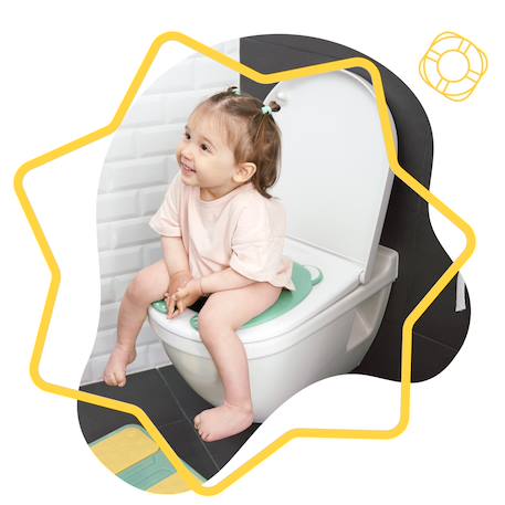 Réducteur de toilette pliable Vert 2 - vertbaudet enfant 