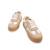 Sneakers garçon synthétique lacets Beige+Blanc noir 6 - vertbaudet enfant 