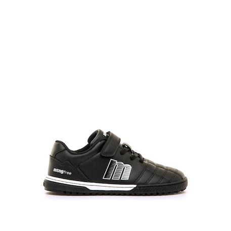Sneakers de foot garçon synthétique lacets- fermeture adhésive Black+White 1 - vertbaudet enfant 