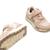 Sneakers filles textile lacets- fermeture adhésive Beige clair+Pink 9 - vertbaudet enfant 