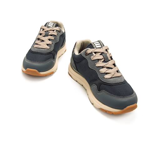 Sneakers garçon textile lacets Bleu – bleu clair+Blue 9 - vertbaudet enfant 