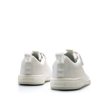 Sneakers garçon synthétique lacets- fermeture adhésive barefoot Blanc mat+Bleu vif+White 3 - vertbaudet enfant 
