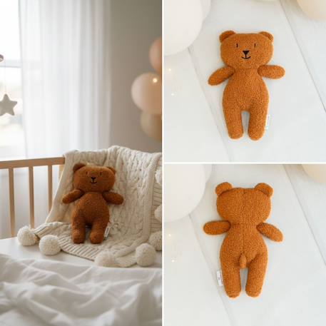 Poupée en tissu ours teddy ultra doux Brown 6 - vertbaudet enfant 