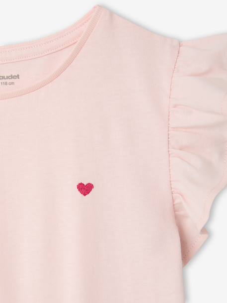 Robe fille effet 2 en 1 écru+indigo+rayé rose+rose pâle 21 - vertbaudet enfant 