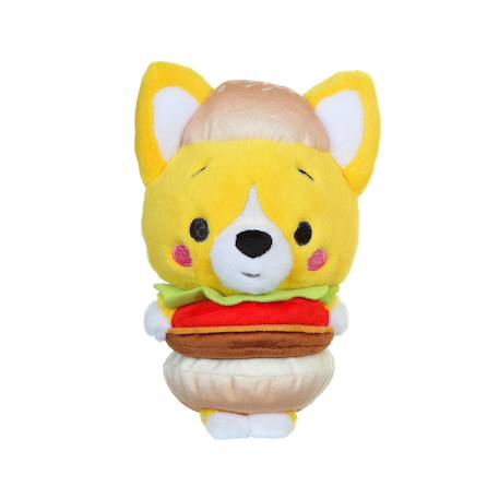 Peluche - peluche little corgi cuties 20 cm : chien corgi - burger Jaune 1 - vertbaudet enfant 