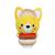 Peluche - peluche little corgi cuties 20 cm : chien corgi - burger Jaune 1 - vertbaudet enfant 