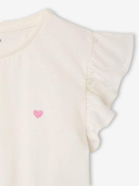 Robe fille effet 2 en 1 écru+indigo+rayé rose+rose pâle 17 - vertbaudet enfant 