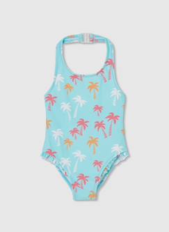 Maillot de bain fille imprimé palmiers  - vertbaudet enfant