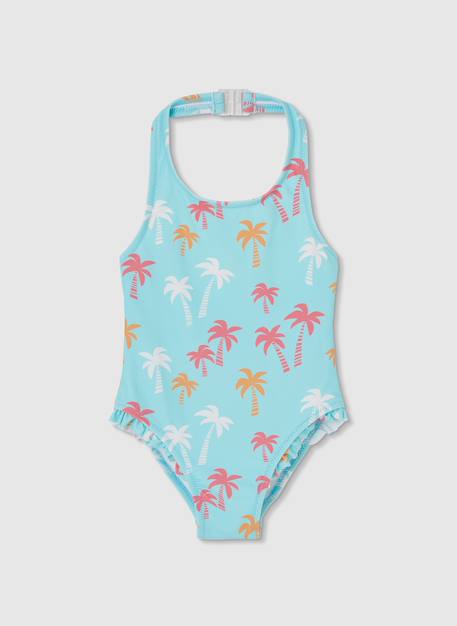 Maillot de bain fille imprimé palmiers Multicolore 1 - vertbaudet enfant 