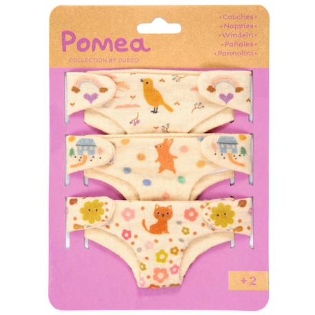 Lot de 3 couches pour poupée Multicolore 4 - vertbaudet enfant 