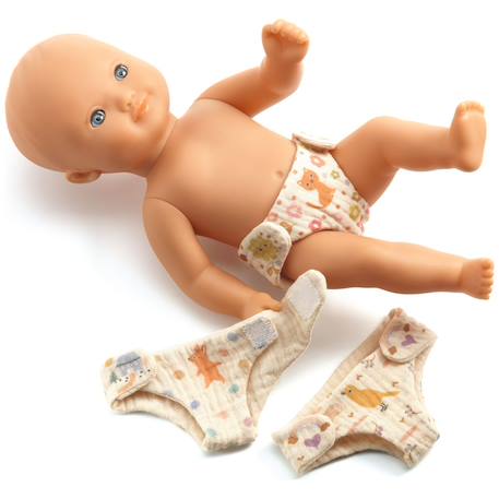 Lot de 3 couches pour poupée Multicolore 3 - vertbaudet enfant 