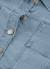 Veste en jean fille coton délavé Bleu 3 - vertbaudet enfant 