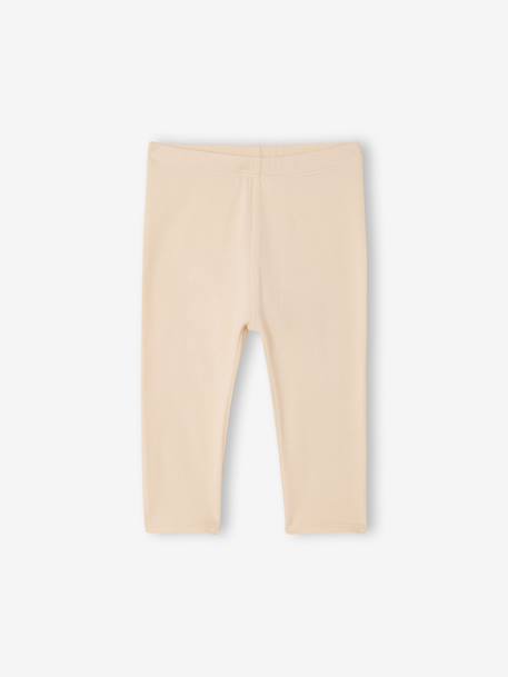 Lot de 2 leggings bébé fille BASICS lot marine grisé+noix de pécan+ocre 8 - vertbaudet enfant 