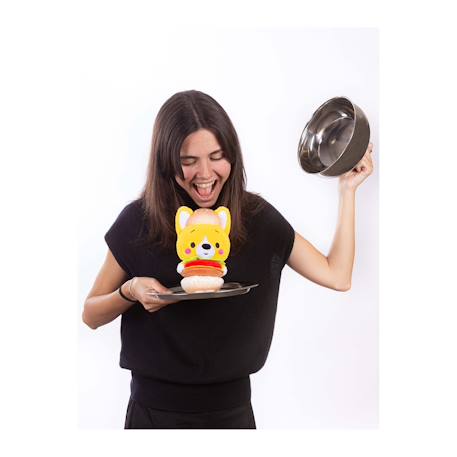 Peluche - peluche little corgi cuties 20 cm : chien corgi - burger Jaune 4 - vertbaudet enfant 